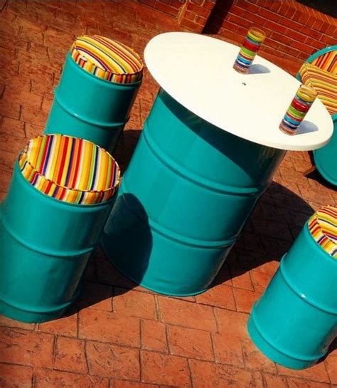 recycled metal drum projects